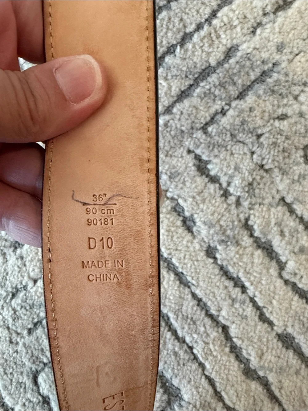 Coach Brown Leather Belt with Silver Buckle